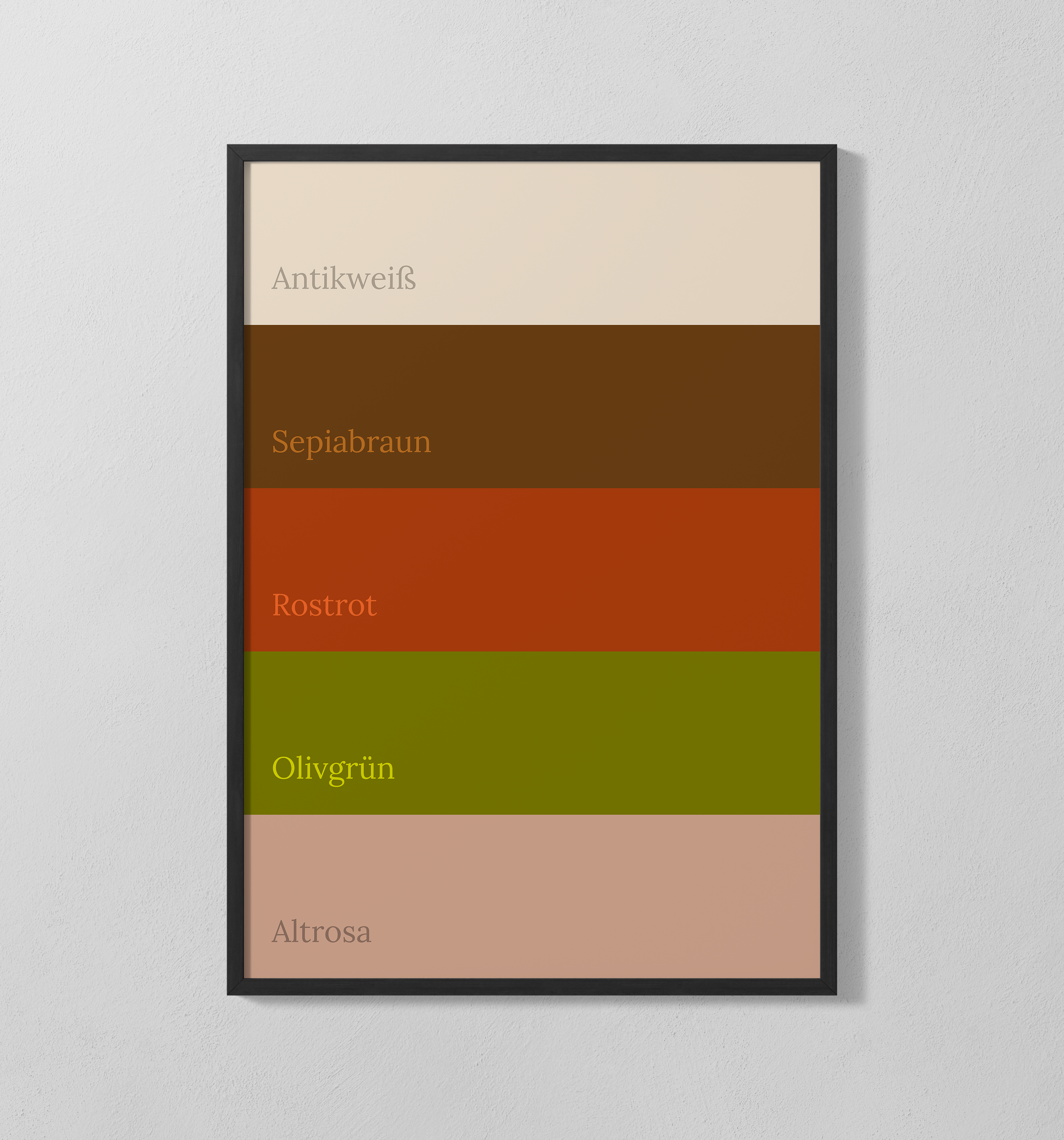Farbpalette - Vintage | Poster
