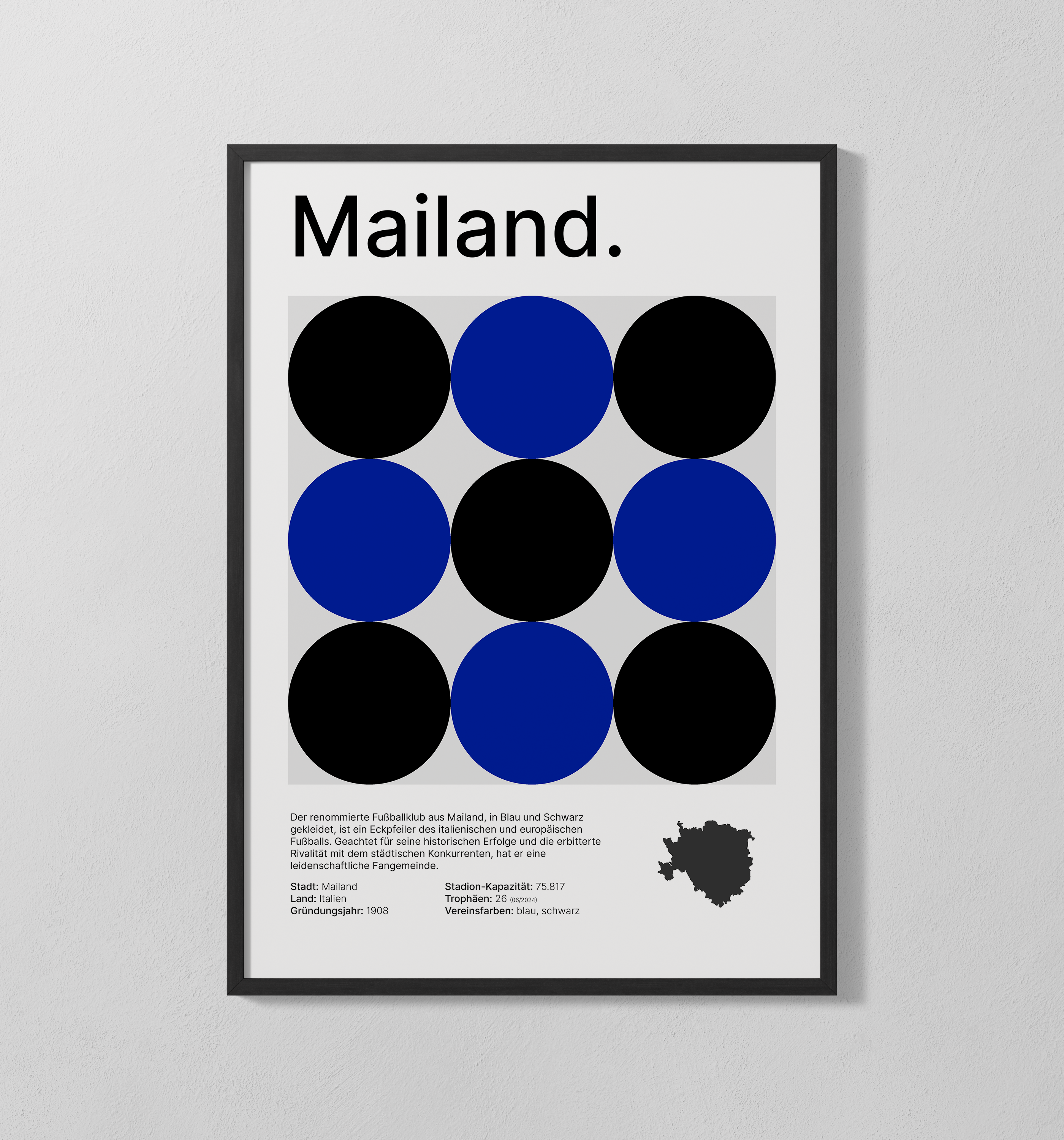 Mailand blau | Poster