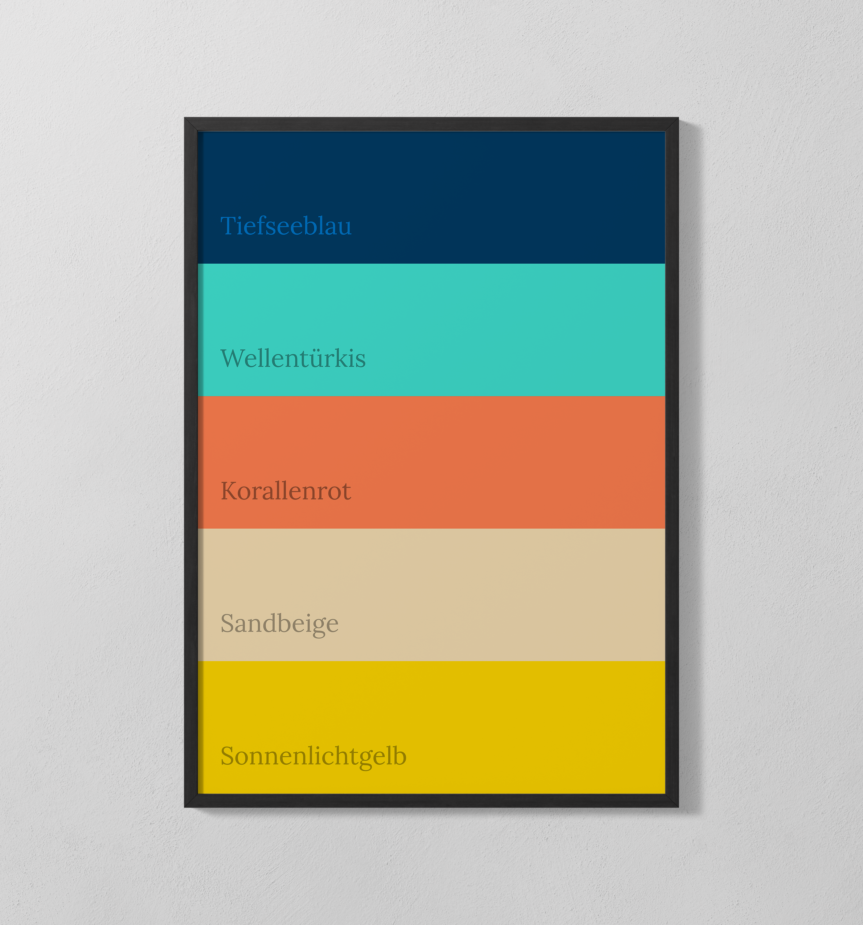 Farbpalette - Ozean | Poster