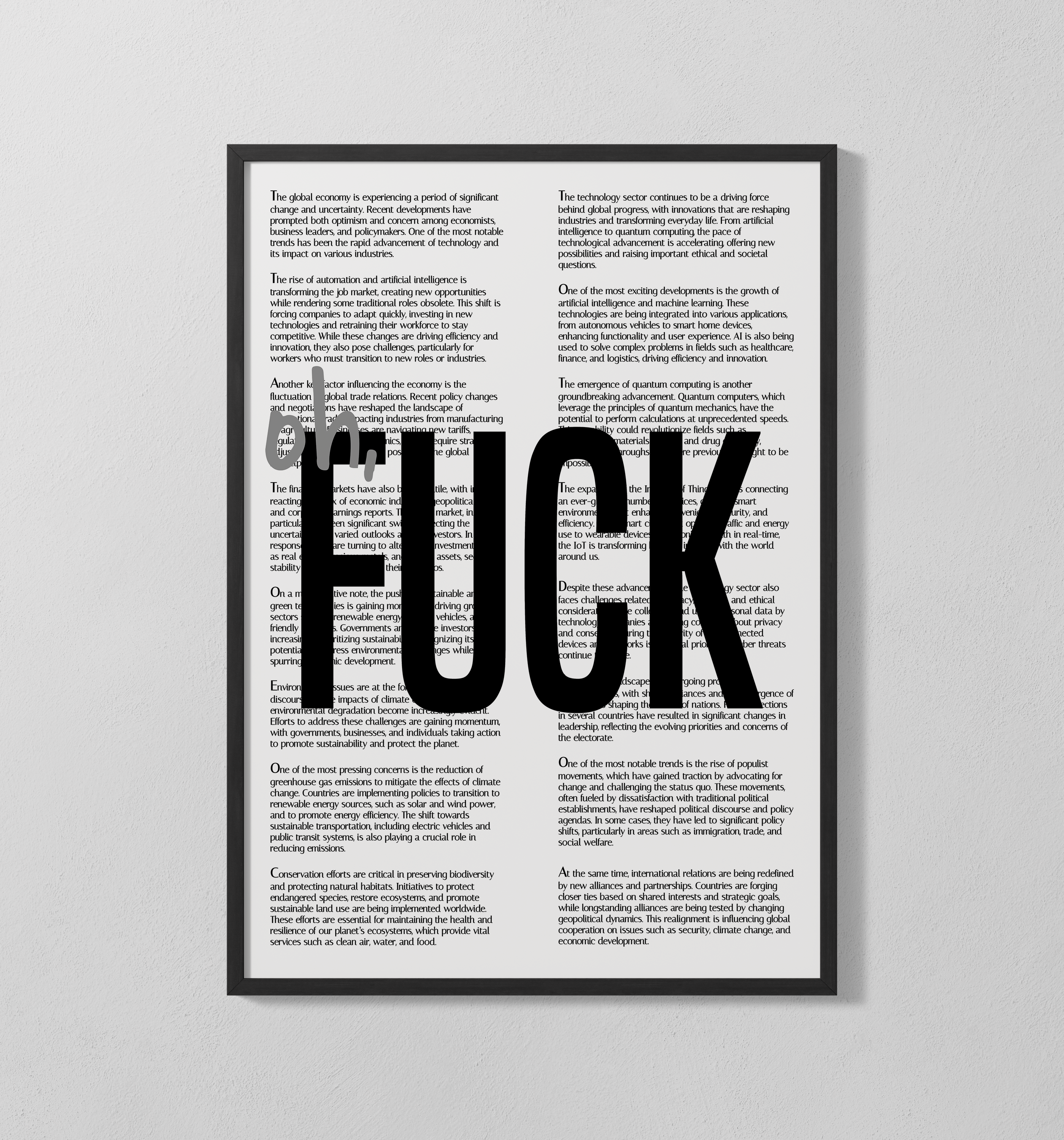 Oh, Fuck | Poster