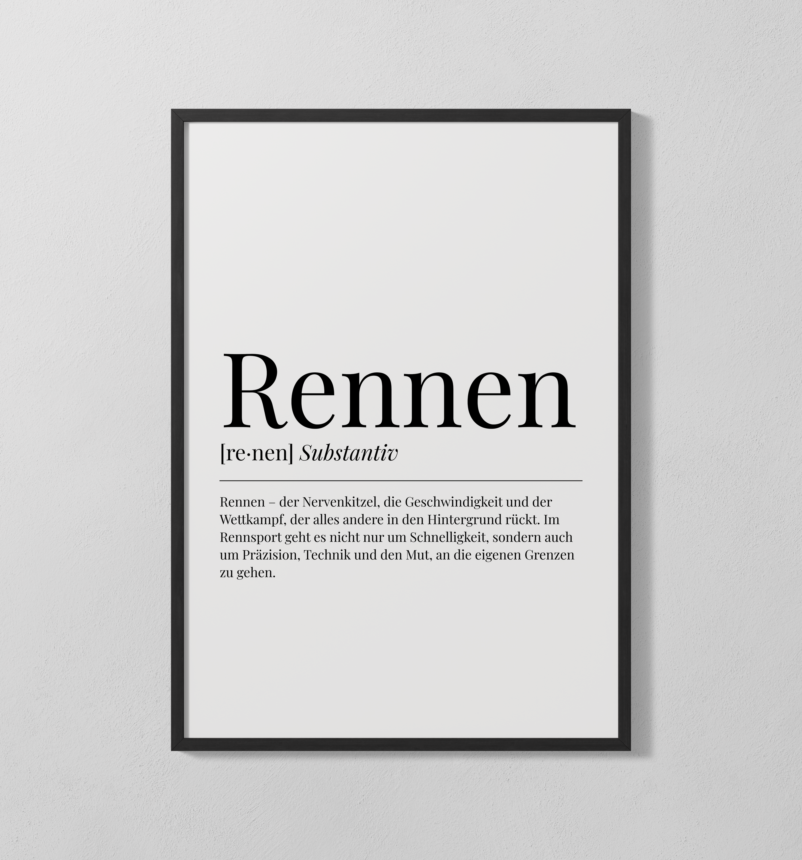 Rennen | Poster