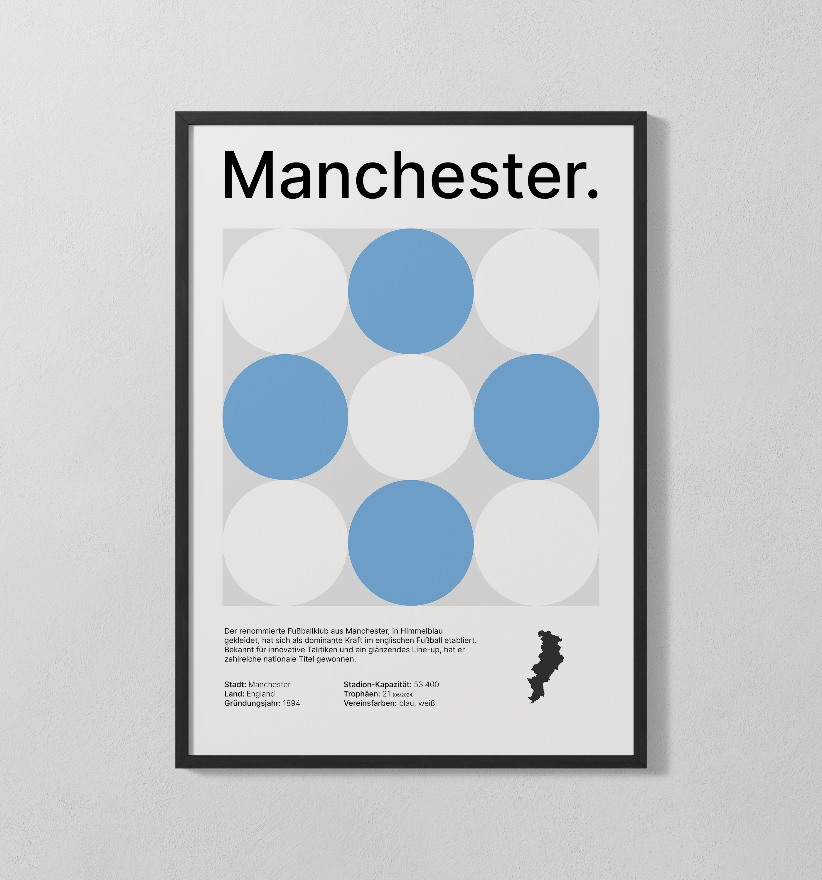 Manchester blau | Poster