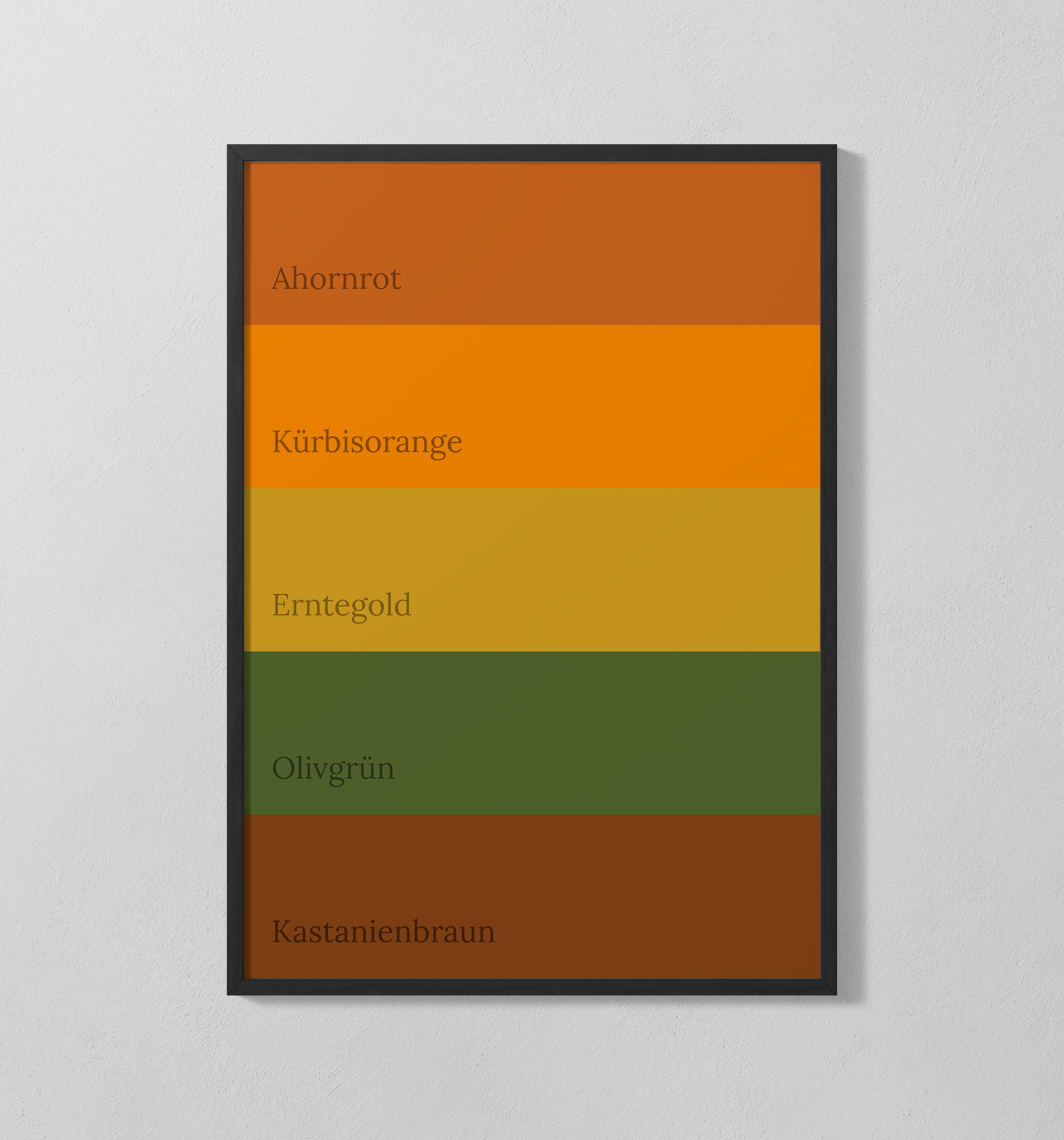 Farbpalette - Herbst | Poster