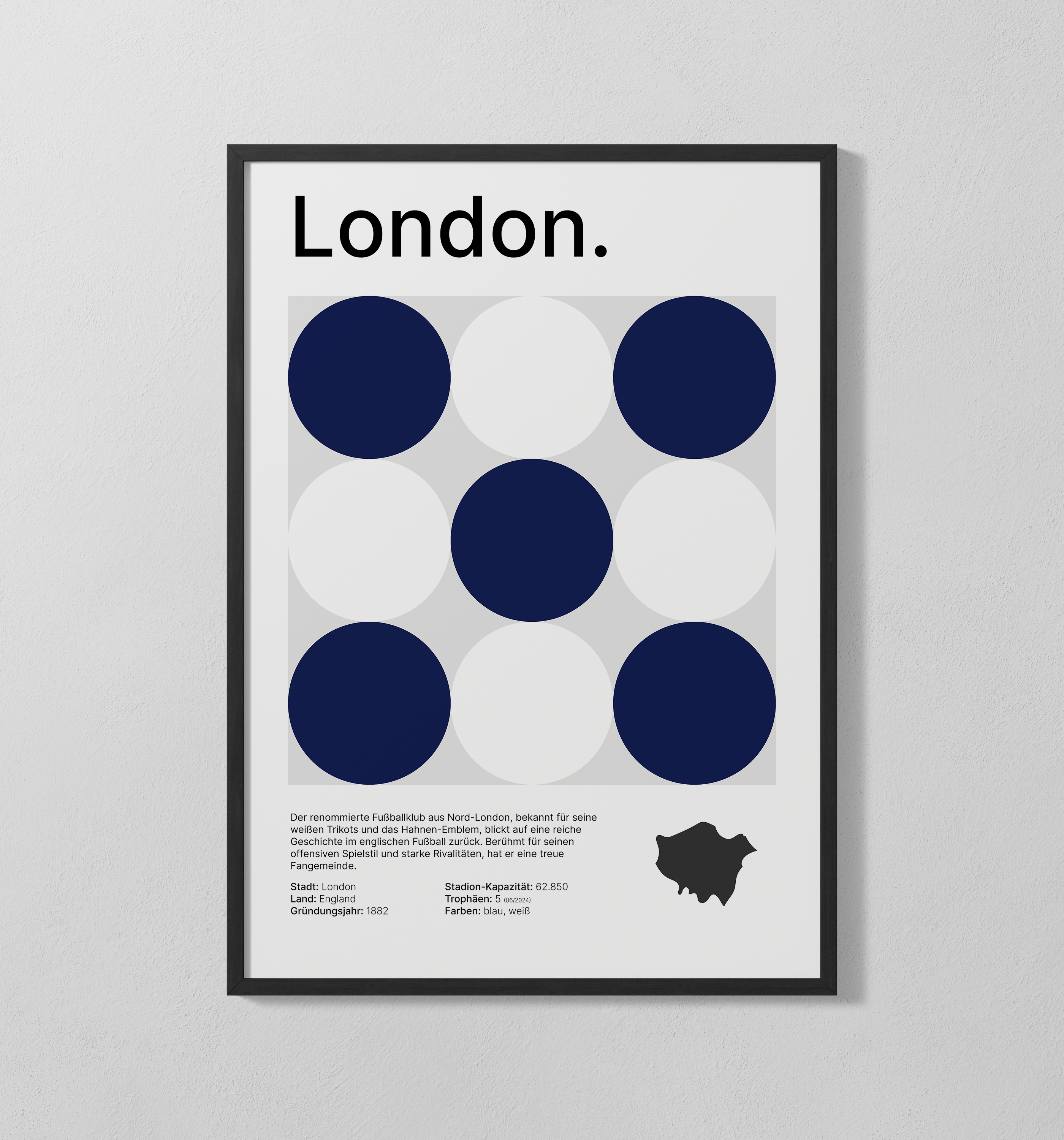 London weiß-blau | Poster