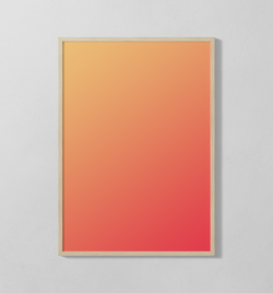 Orangener Farbverlauf | Poster