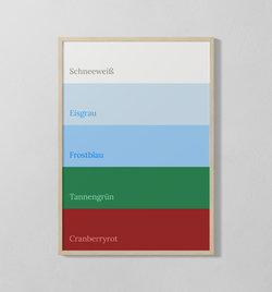 Farbpalette - Winter | Poster