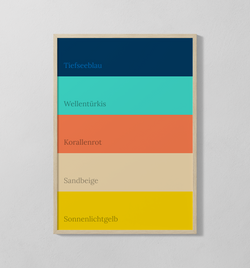 Farbpalette - Ozean | Poster