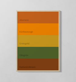 Farbpalette - Herbst | Poster