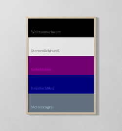 Farbpalette - Galaxie | Poster