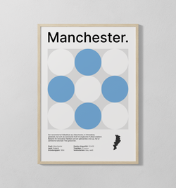 Manchester blau | Poster