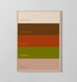 Farbpalette - Vintage | Poster