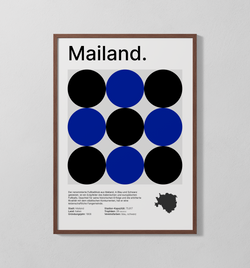 Mailand blau | Poster
