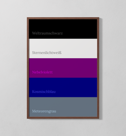 Farbpalette - Galaxie | Poster