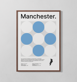 Manchester blau | Poster