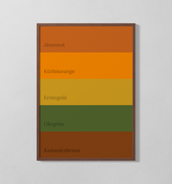 Farbpalette - Herbst | Poster
