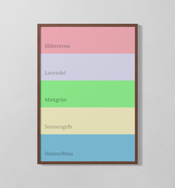 Farbpalette - Frühling | Poster
