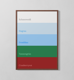 Farbpalette - Winter | Poster