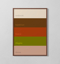 Farbpalette - Vintage | Poster