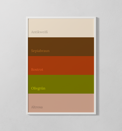 Farbpalette - Vintage | Poster