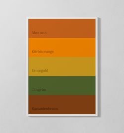 Farbpalette - Herbst | Poster