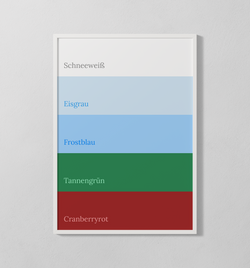 Farbpalette - Winter | Poster