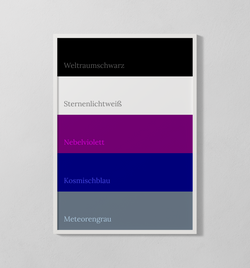Farbpalette - Galaxie | Poster