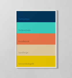 Farbpalette - Ozean | Poster