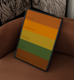 Farbpalette - Herbst | Poster