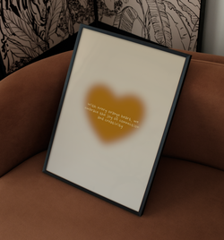 orange heart | Poster