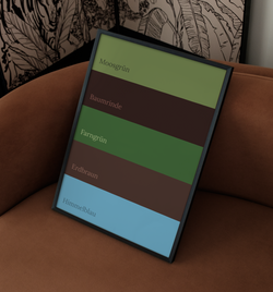 Farbpalette - Wald | Poster