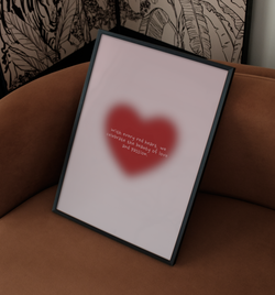 red heart | Poster