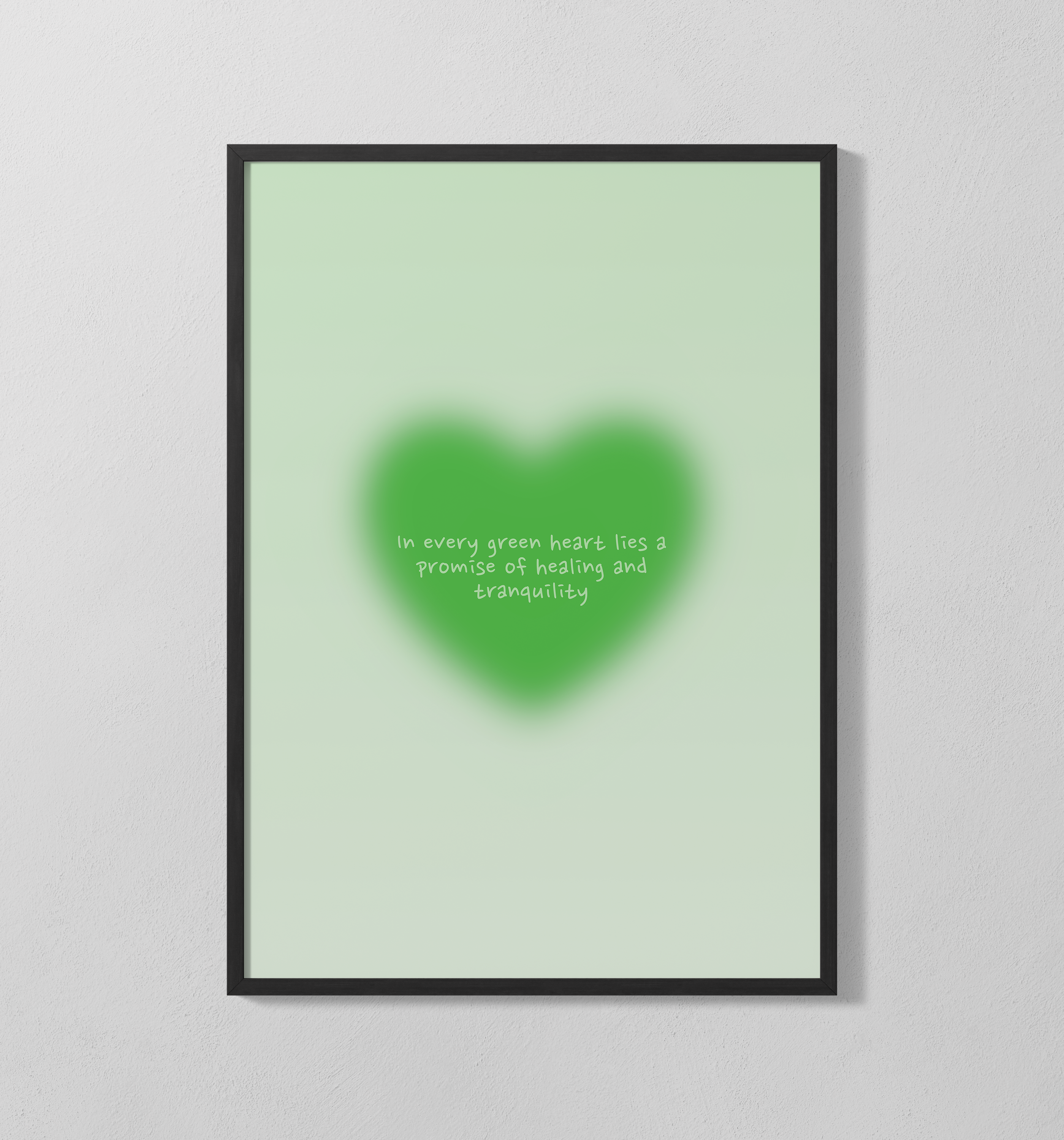 green heart | Poster