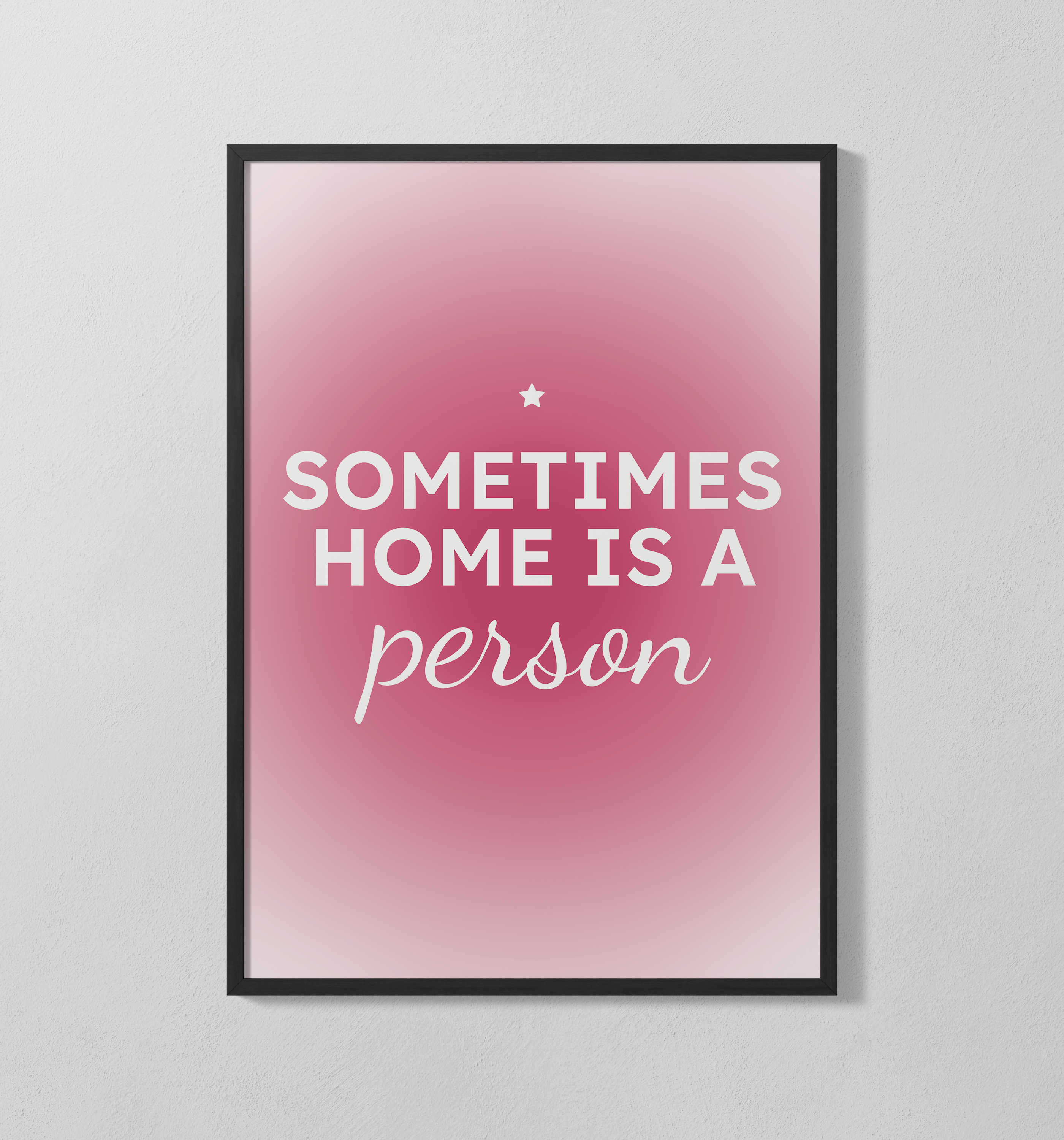 sometimes home is a person | Poster