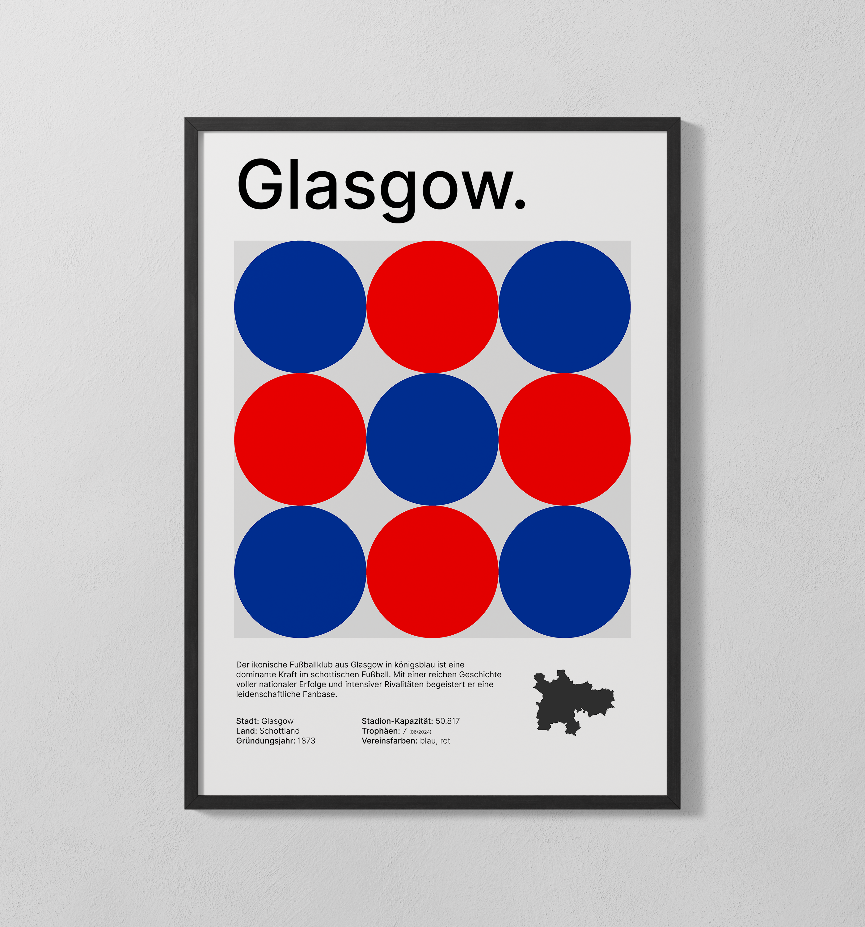 Glasgow blau | Poster