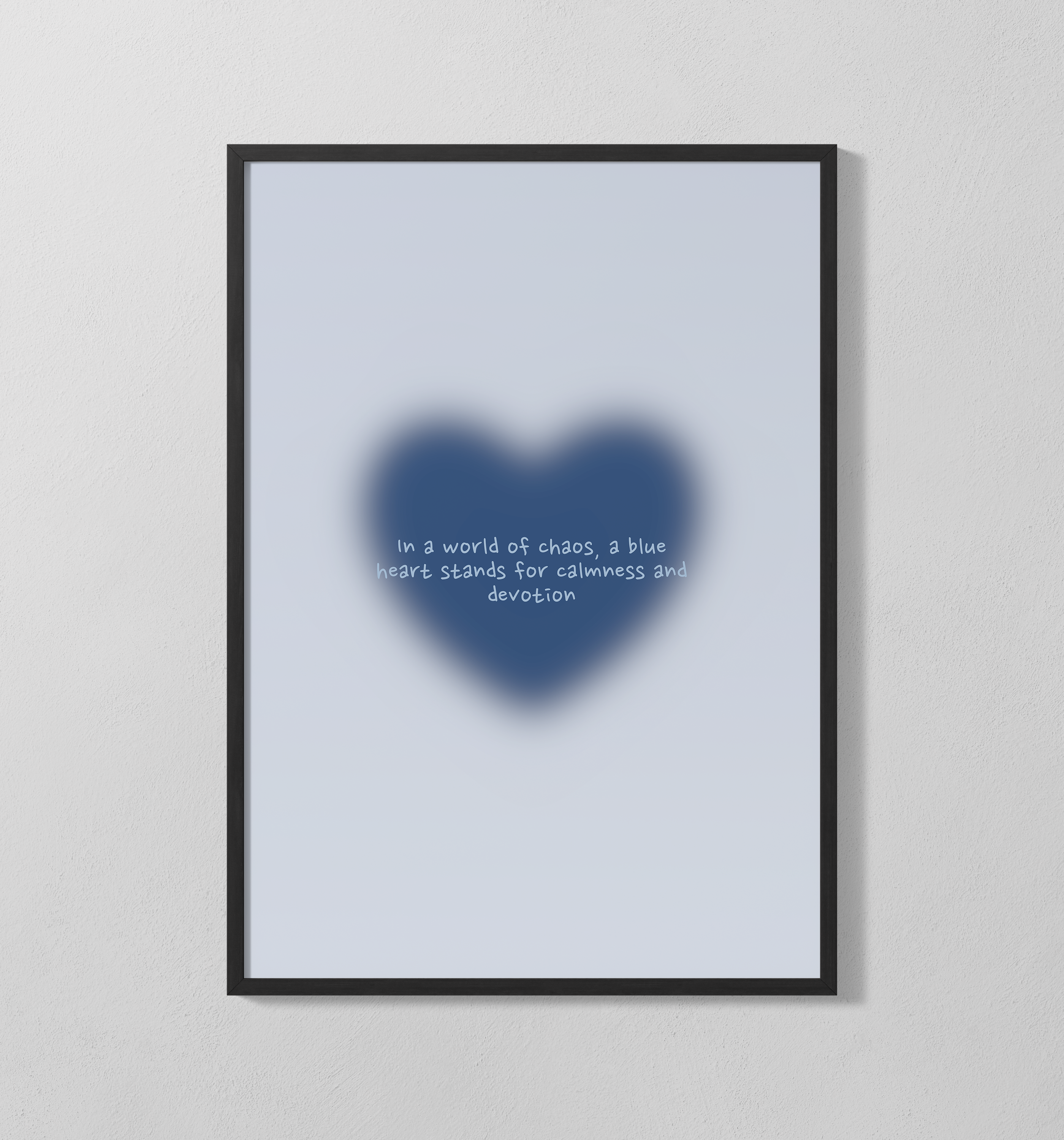 blue heart | Poster