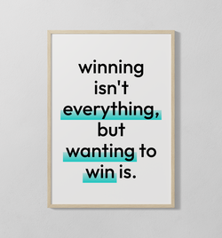 winning isn´t everything | Poster