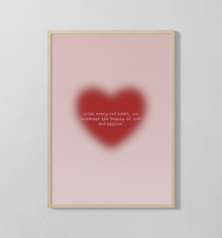 red heart | Poster