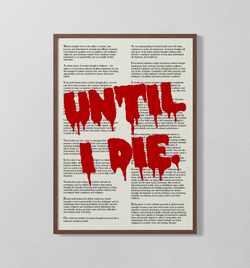 Until I Die | Poster