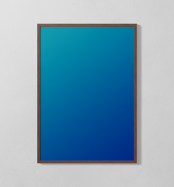 Blauer Farbverlauf | Poster