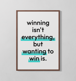 winning isn´t everything | Poster
