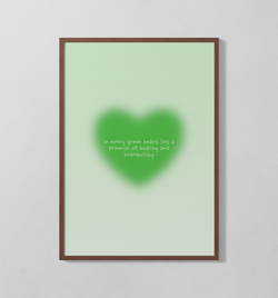 green heart | Poster