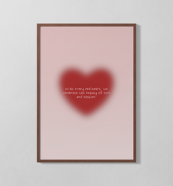 red heart | Poster
