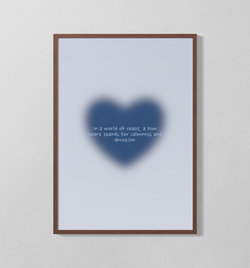 blue heart | Poster