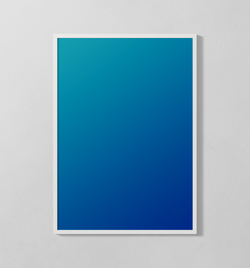 Blauer Farbverlauf | Poster