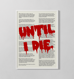 Until I Die | Poster