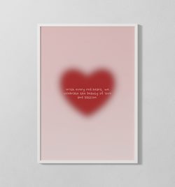 red heart | Poster