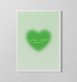 green heart | Poster