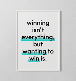 winning isn´t everything | Poster