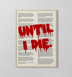 Until I Die | Poster