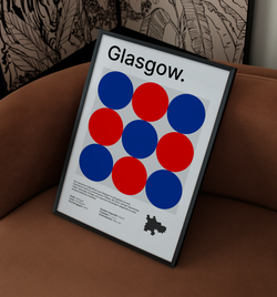 Glasgow blau | Poster
